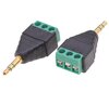 Scheda Tecnica: Techly Adattatore Connettore Audio 3.5 Mm Maschio Terminal - Block 3 Pin