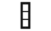 Scheda Tecnica: 2N Flush Installation Frame For 3 Modules - Black (must Be - Together + 9155016)