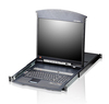 Scheda Tecnica: ATEN 8 Port RJ45 Kvm & Dual Rail, Dual Console 17" LCD - Daisy Chain , 2e Console Port USB+ps/2 Keyb. Tedesca